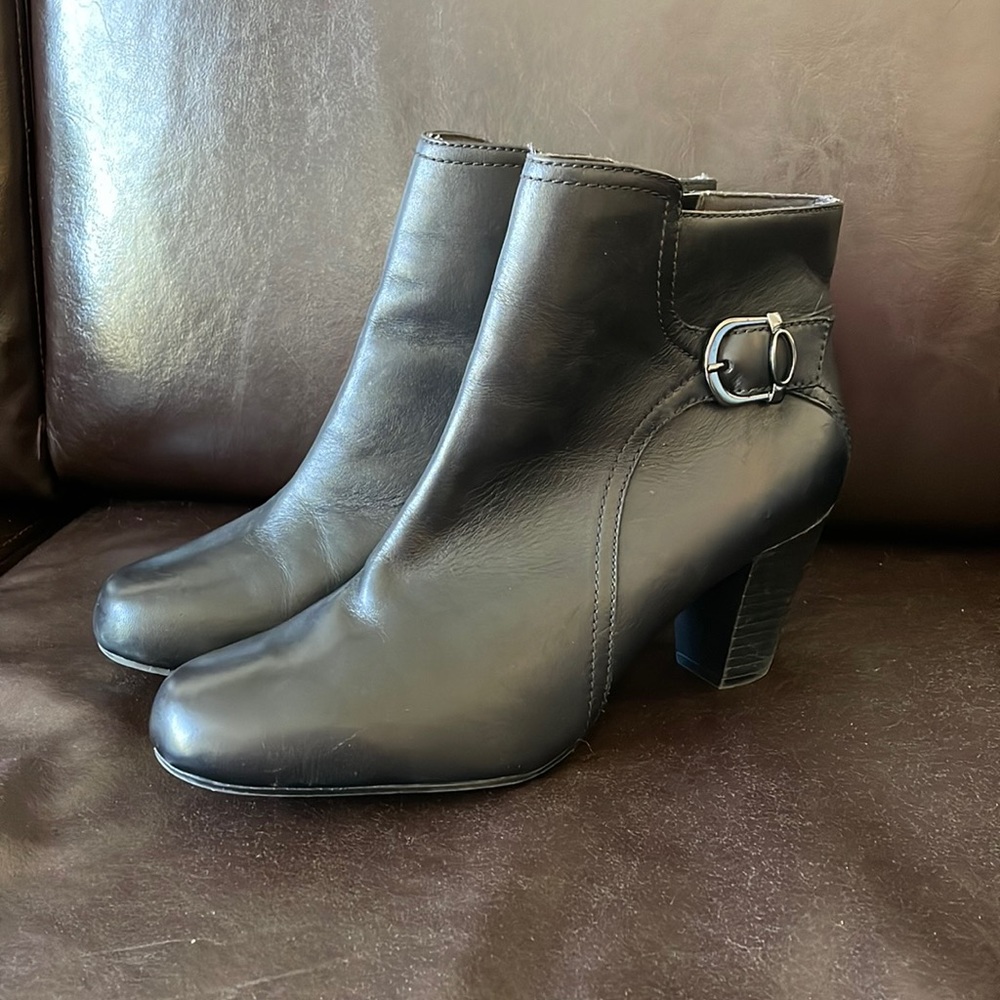 Clarks Leather Ankle Boots